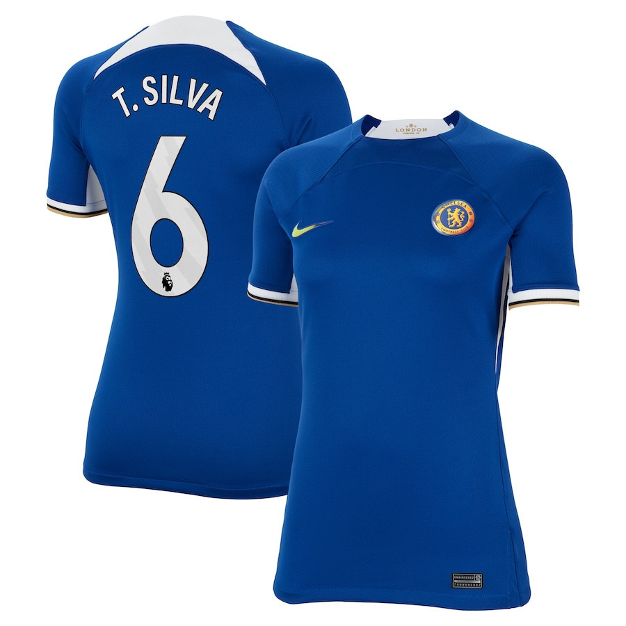 Thiago Silva 6 Chelsea 2023/24 Home Women Jersey – Blue