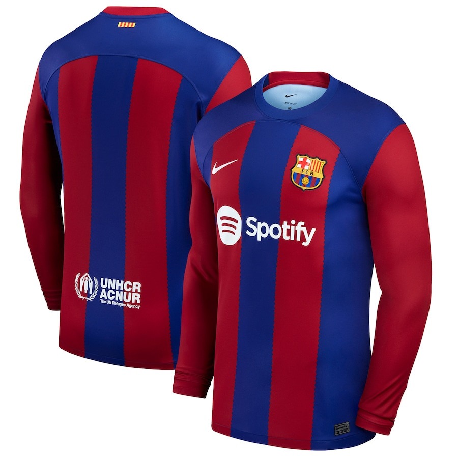 Barcelona 2023/24 Home Long Sleeve Men Jersey – Royal
