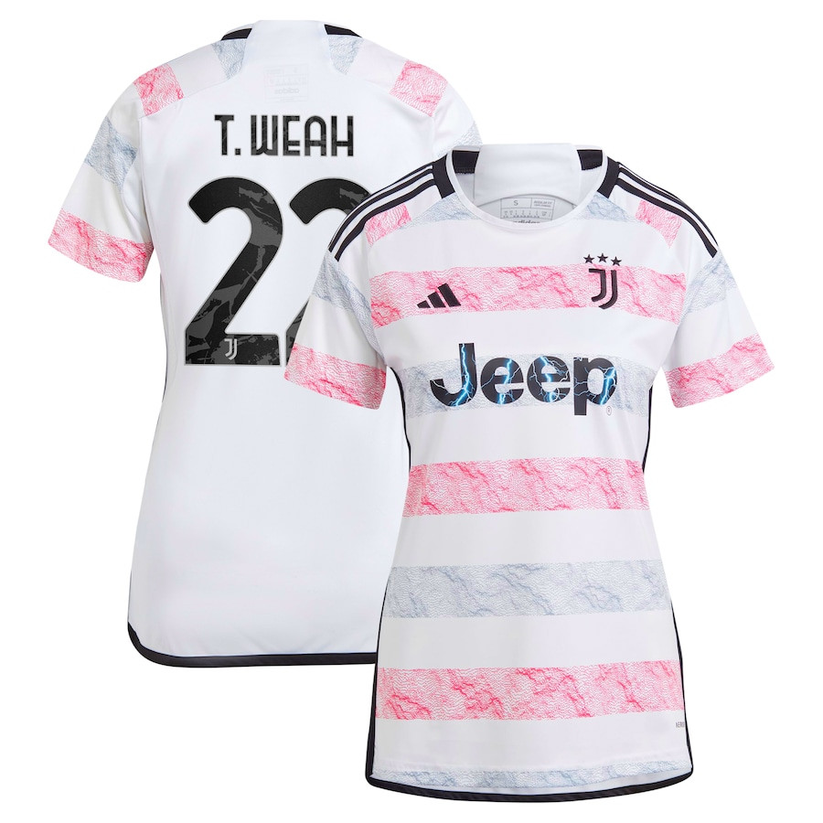Timothy Weah 22 Juventus 2023/24 Away Women Jersey – White