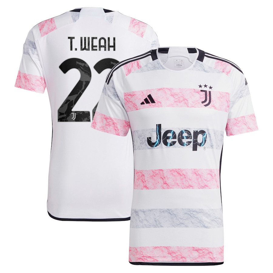 Timothy Weah 22 Juventus 2023/24 Away Men Jersey – White