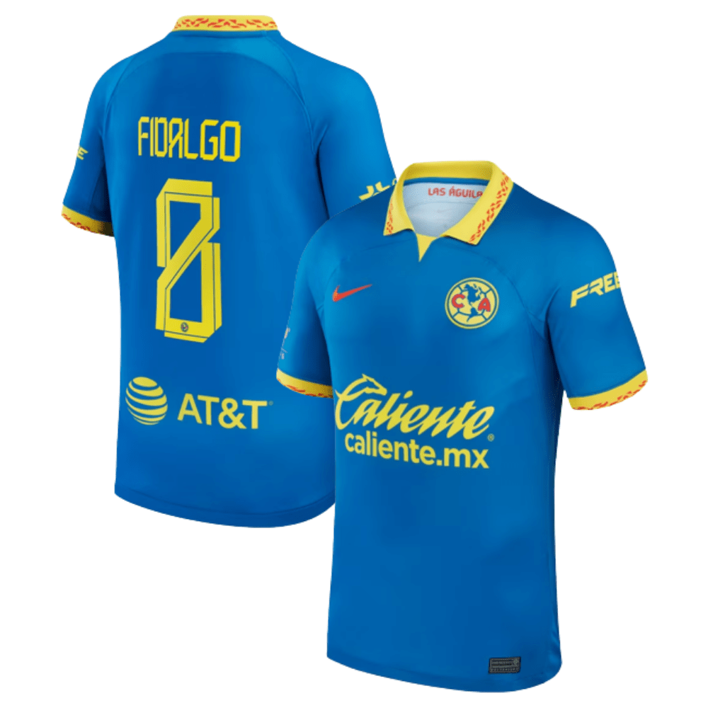 lvaro Fidalgo 8 Club America 2023/24 Away Men Jersey – Blue