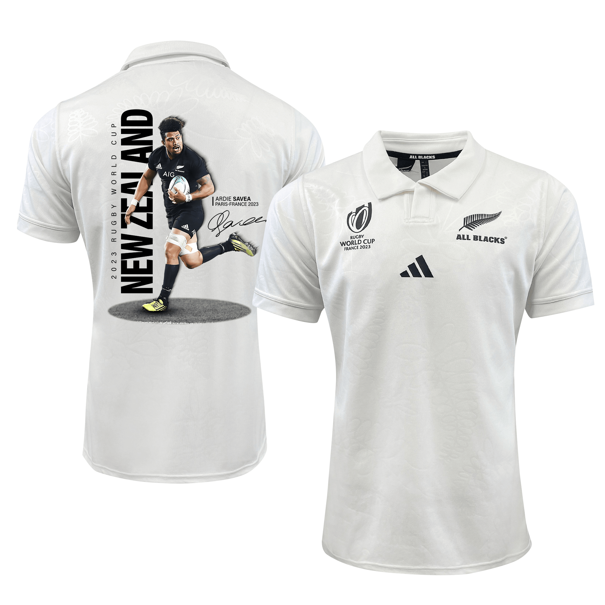 Ardie Savea Signed New Zealand Rb World Cup 2023 Champions Away Jersey – Men White