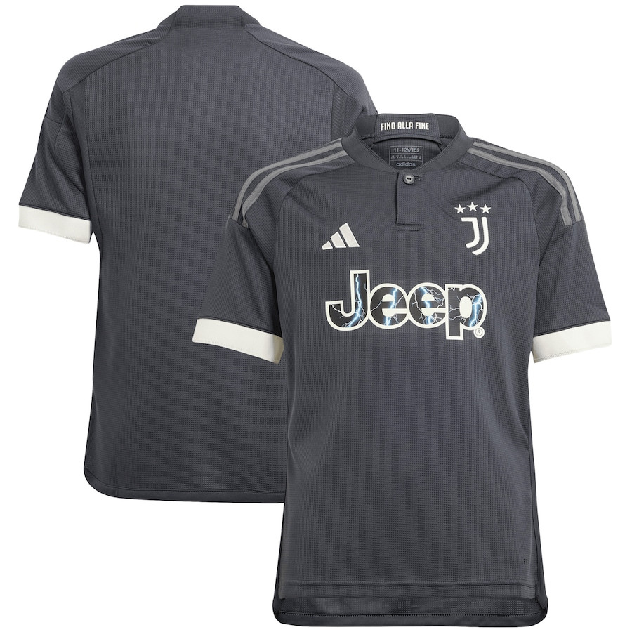 Juventus 2023/24 Third YOUTH Jersey – Gray