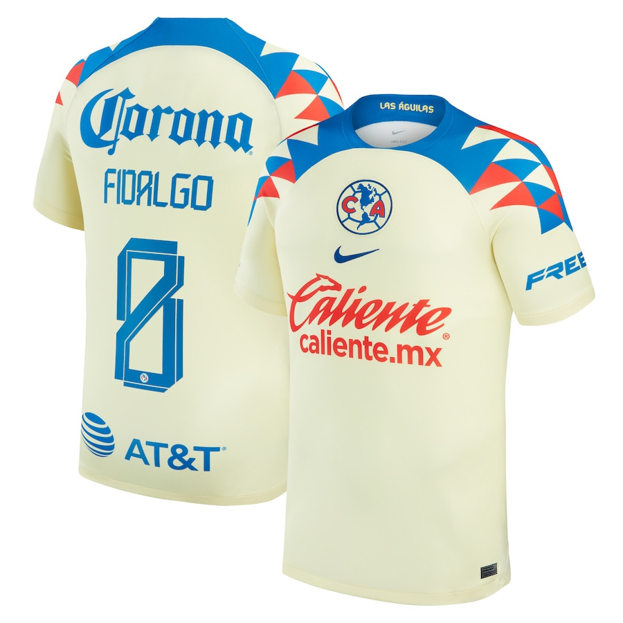 lvaro Fidalgo 8 Club America 2023/24 Home Men Jersey – Yellow