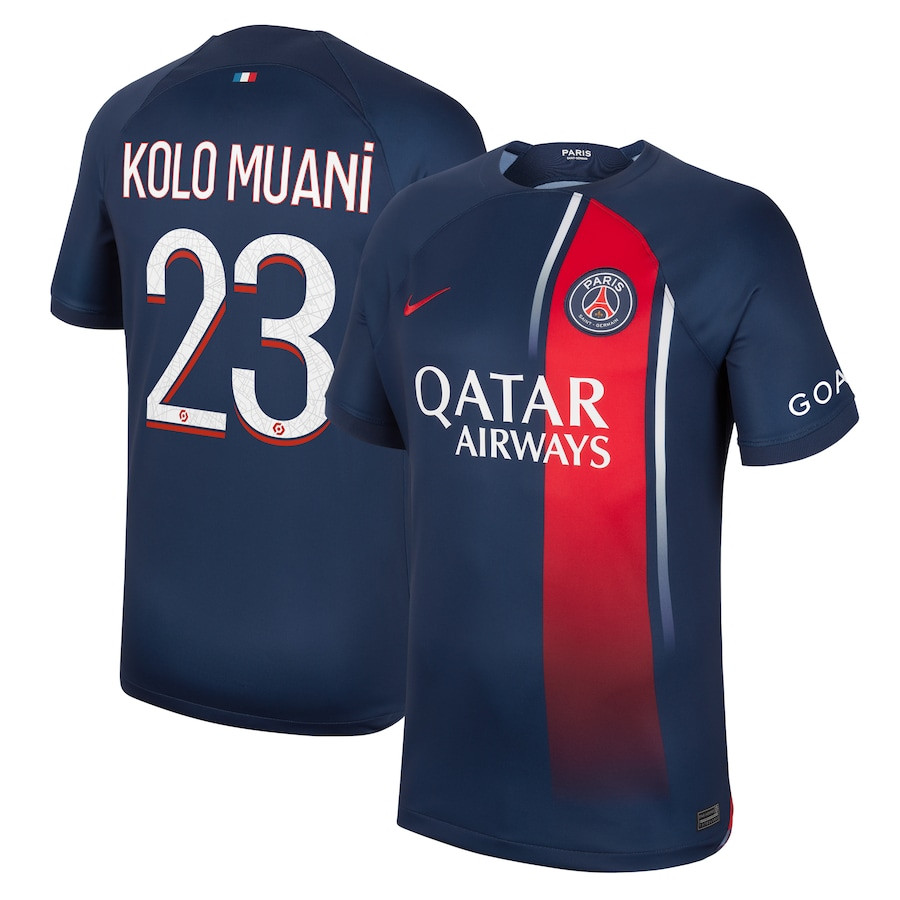 Randal Kolo Muani 23 Paris Saint-Germain 2023/24 Home Men Jersey – Navy