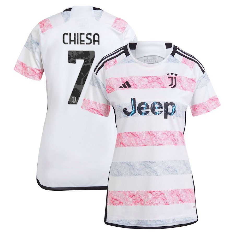 Federico Chiesa 7 Juventus 2023/24 Away Women Jersey – White