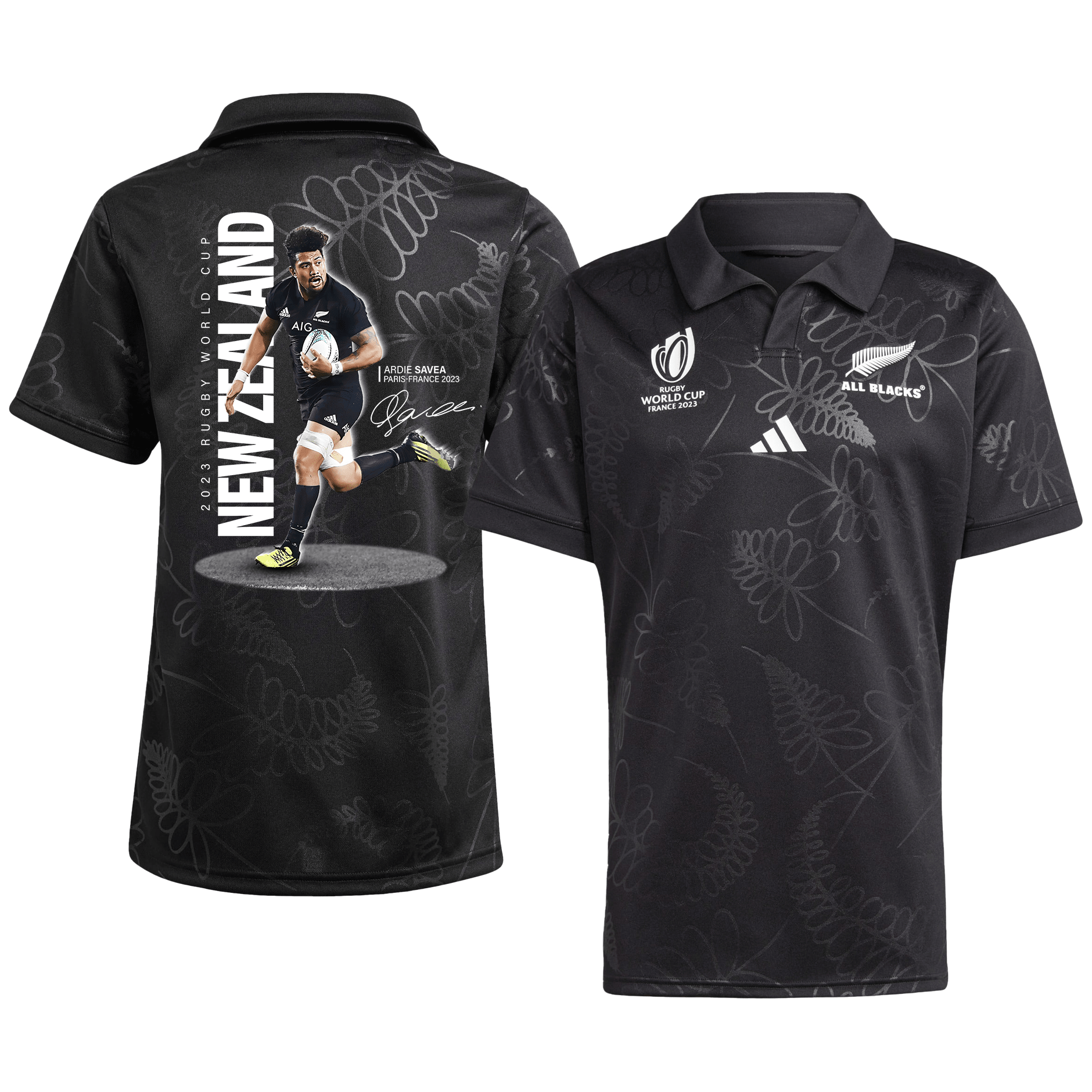 Ardie Savea Signed New Zealand Rb World Cup 2023 Champions Home Jersey – Men Black