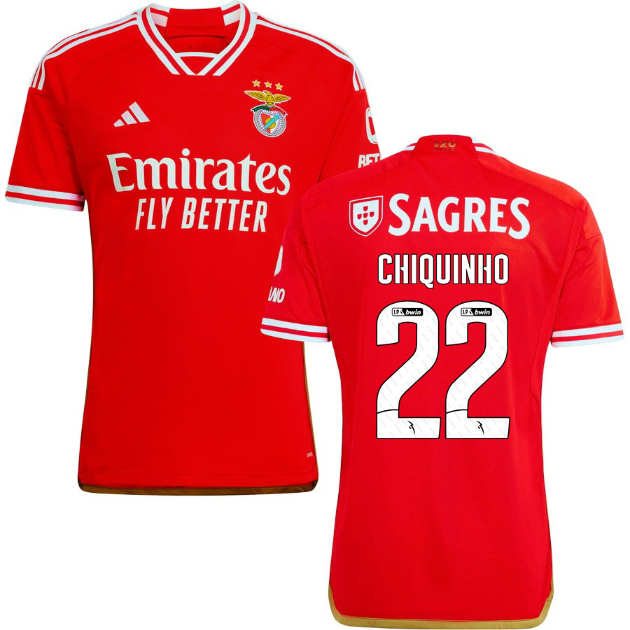 Chiquinho 22 SL Benfica 2023-24 Home Men Jersey – Red