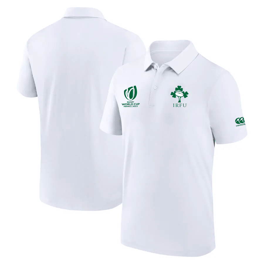 Ireland Rb World Cup 2023 Polo Shirt – White, Men