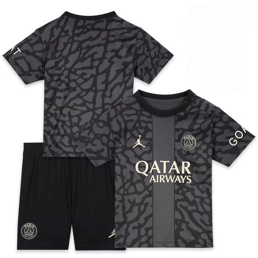 Paris Saint-Germain x Jordan 2023/24 Third YOUTH Kit Jersey – Anthracite