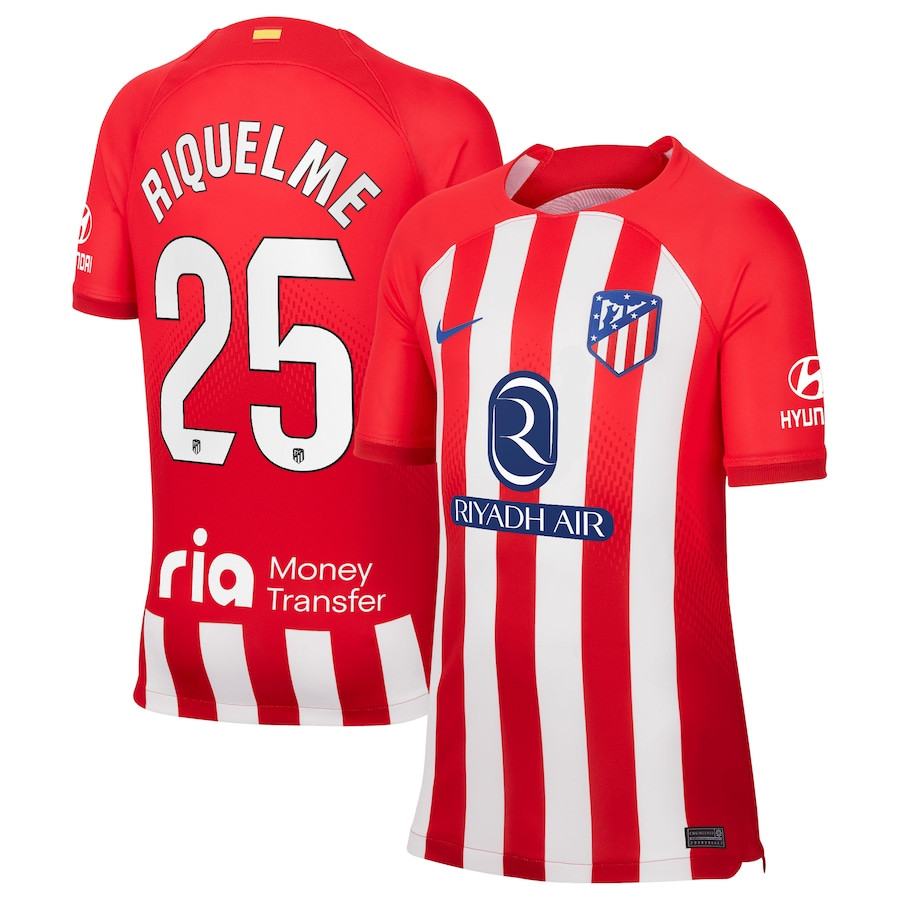 Rodrigo Riquelme 25 Atletico de Madrid 2023/24 Home YOUTH Jersey – Red