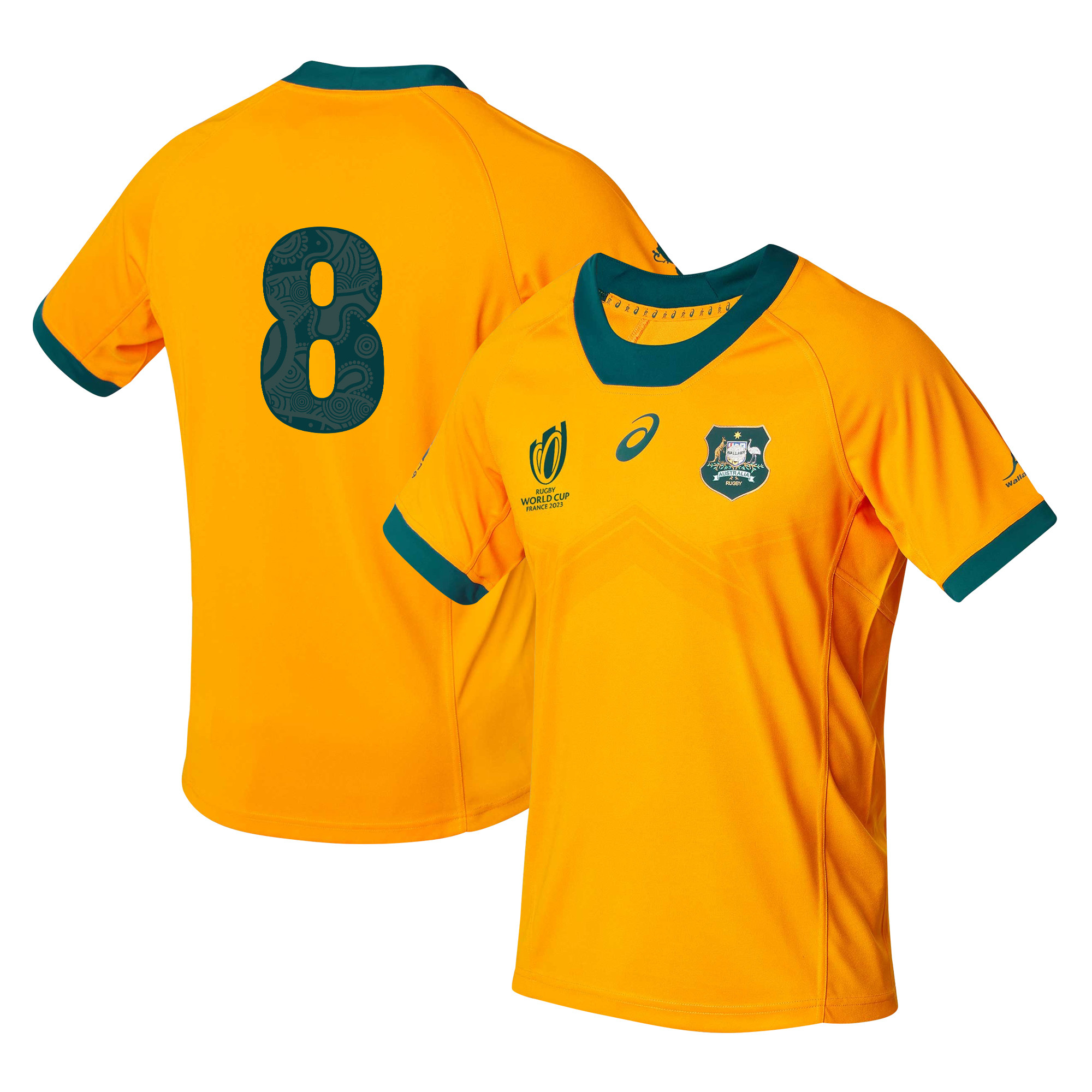 David Pocock 8 Australia Rb World Cup 2023 Home Jersey – Gold, Men