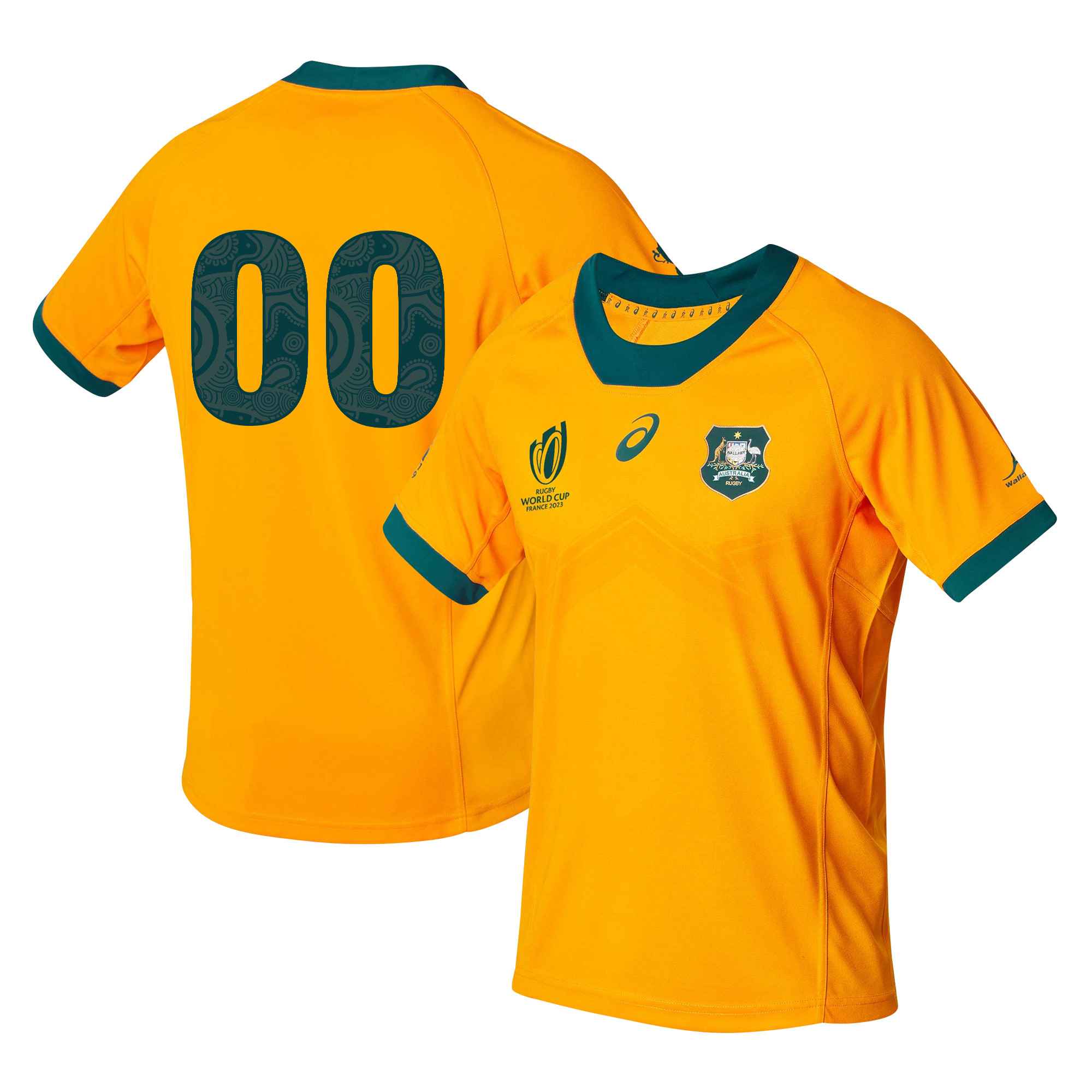 Australia Rb World Cup 2023 Custom Number Stadium Home Jersey – Men Gold