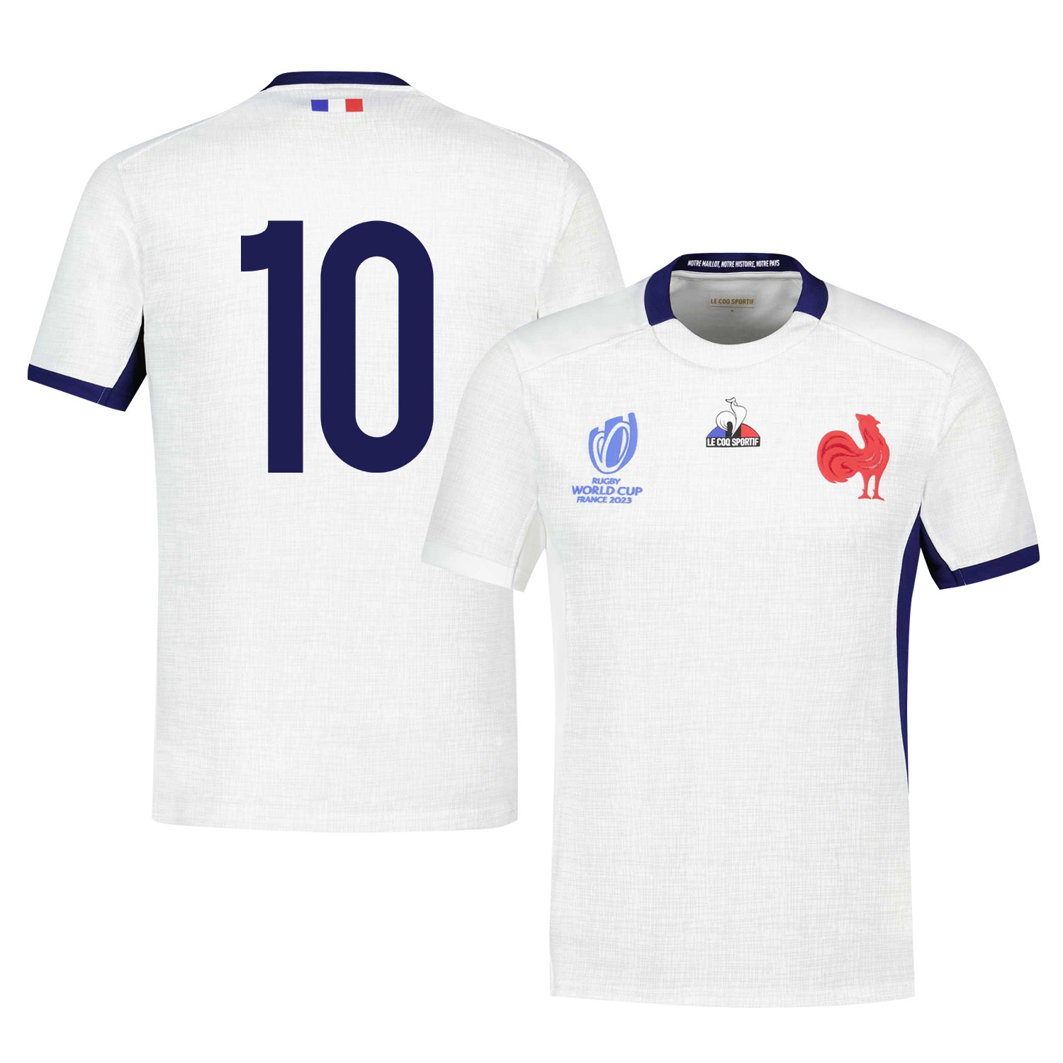 Antoine Hastoy 10 France Rb World Cup 2023 Away Jersey – White, Men