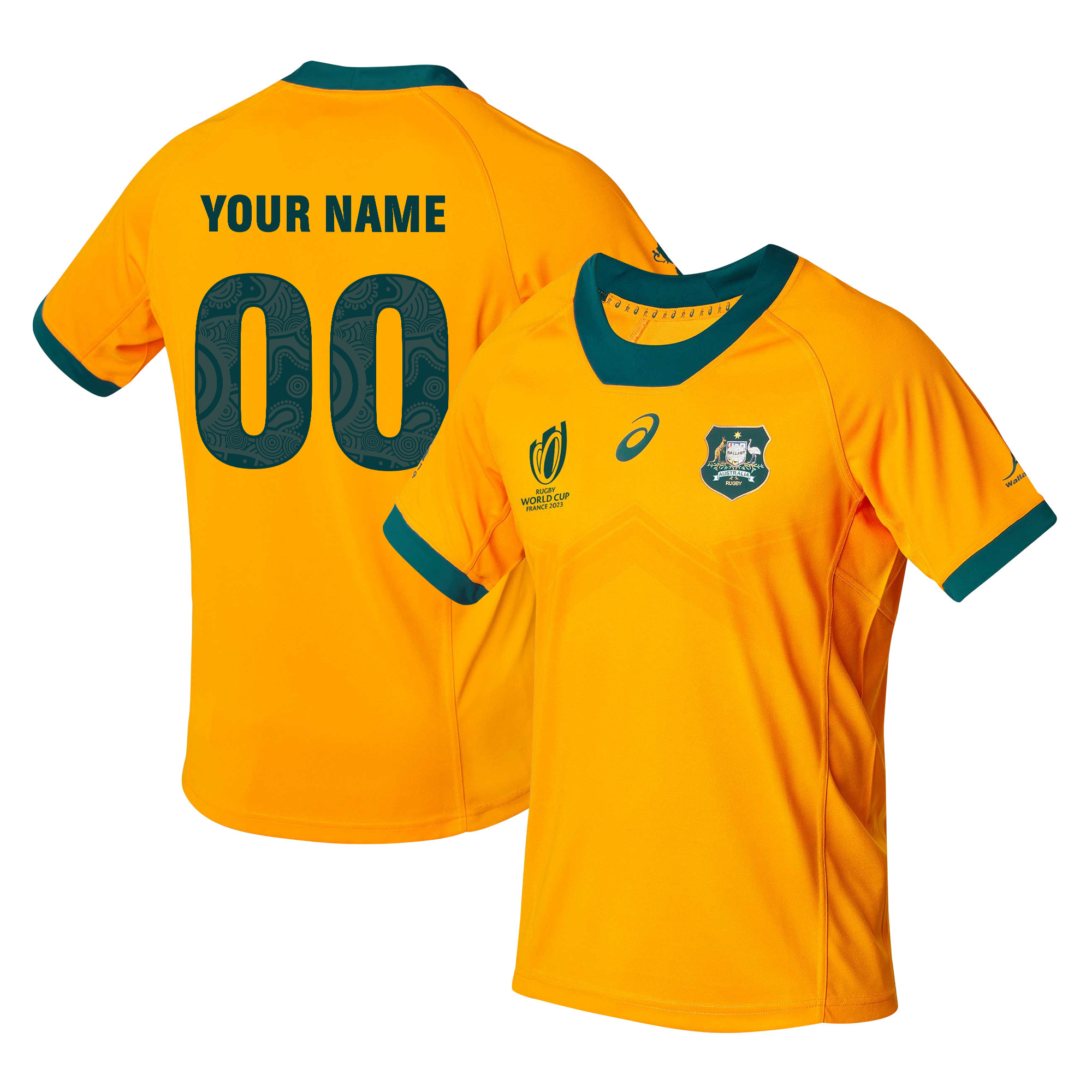 Australia Rb World Cup 2023 Custom Home Jersey – Gold, Men