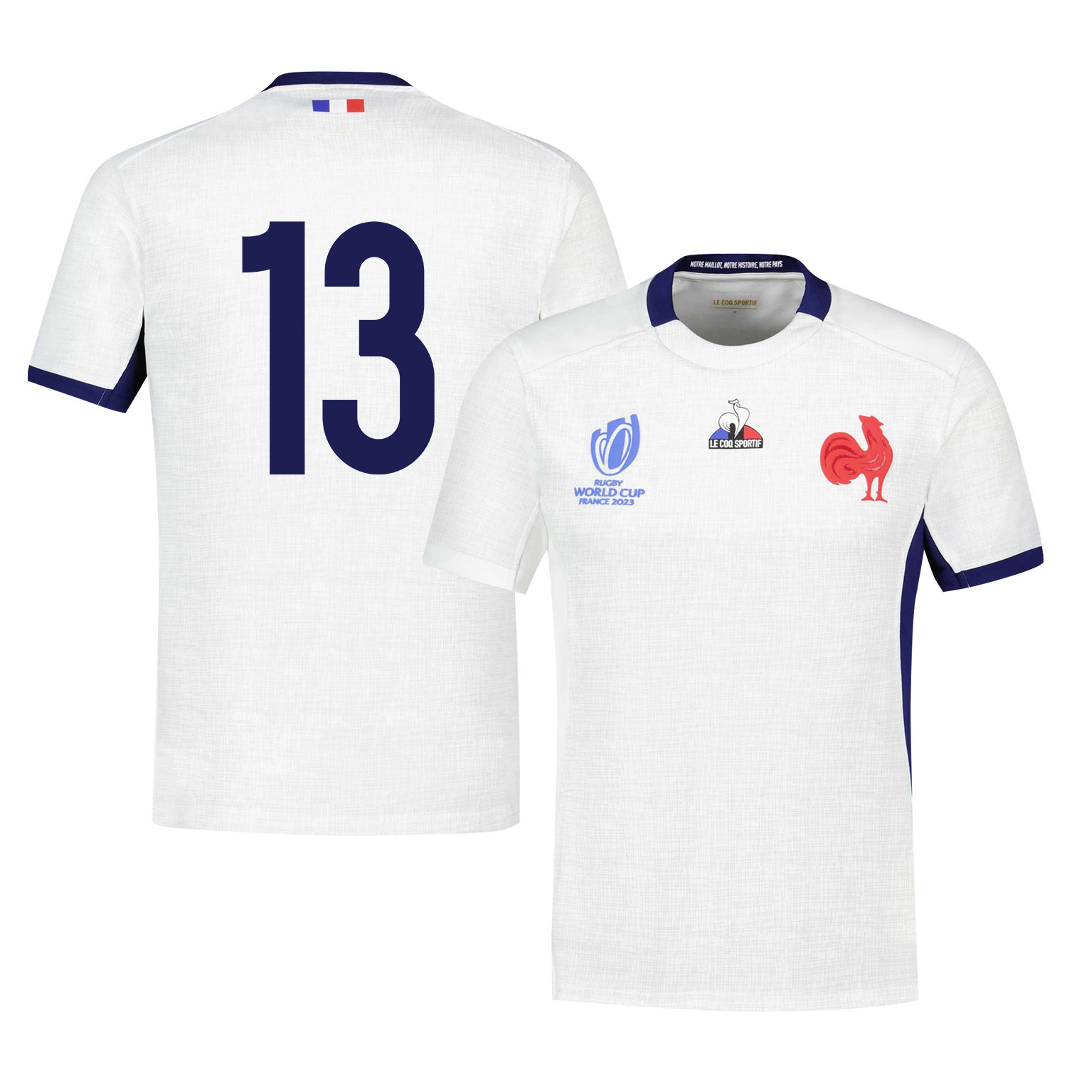 Arthur Vincent 13 France Rb World Cup 2023 Away Jersey – White, Men