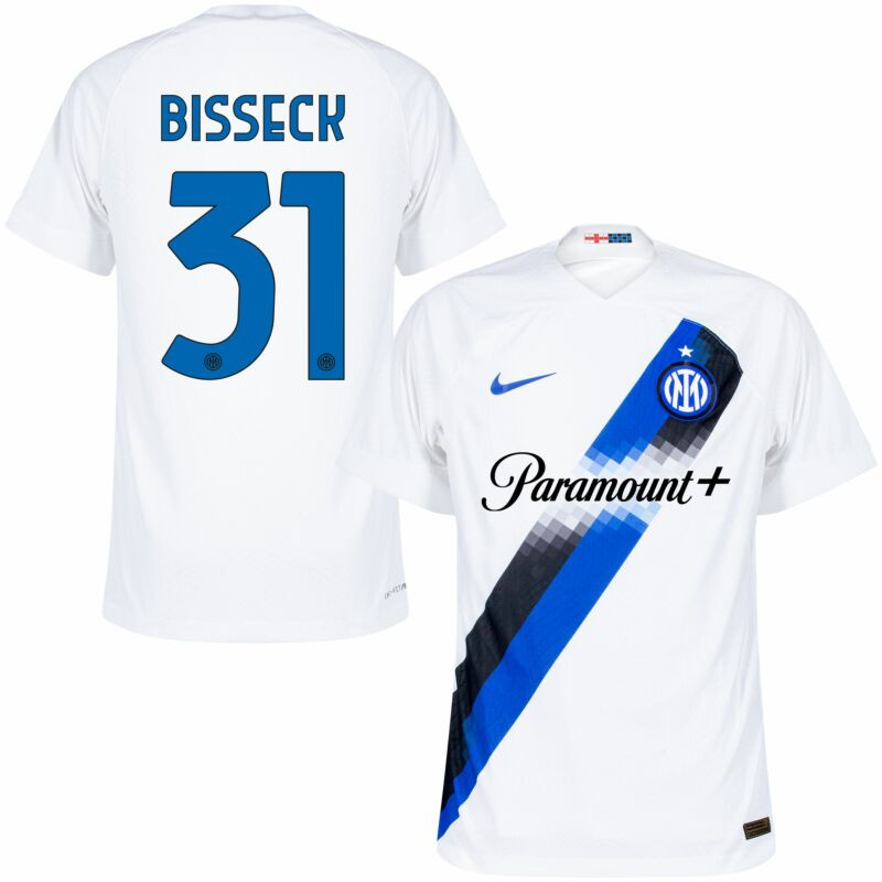 Yann Aurel Bisseck 31 Inter Milan 2023/24 Away Men Jersey – White