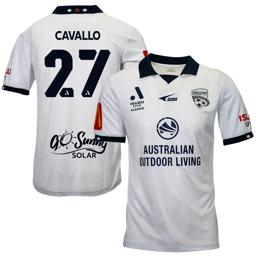 Jonny Yull 37 Adelaide United 2023-24 Away Men Jersey – White