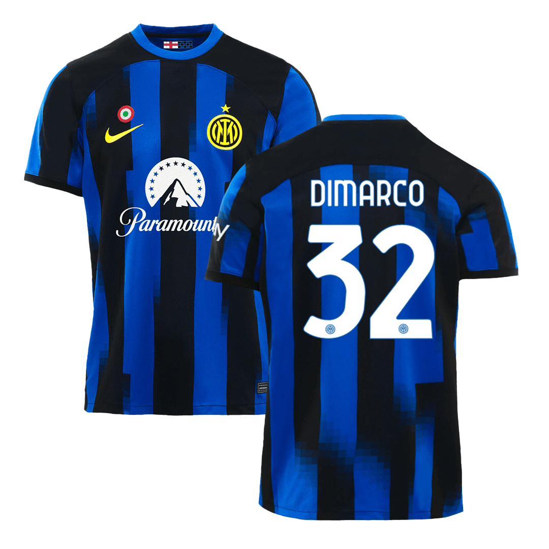 Federico Dimarco 32 Inter Milan 2023/24 Men Home Jersey – Blue