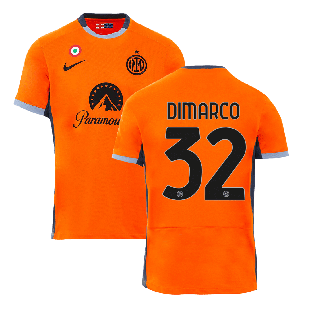 Federico Dimarco 32 Inter Milan 2023/24 Men Third Jersey – Orange