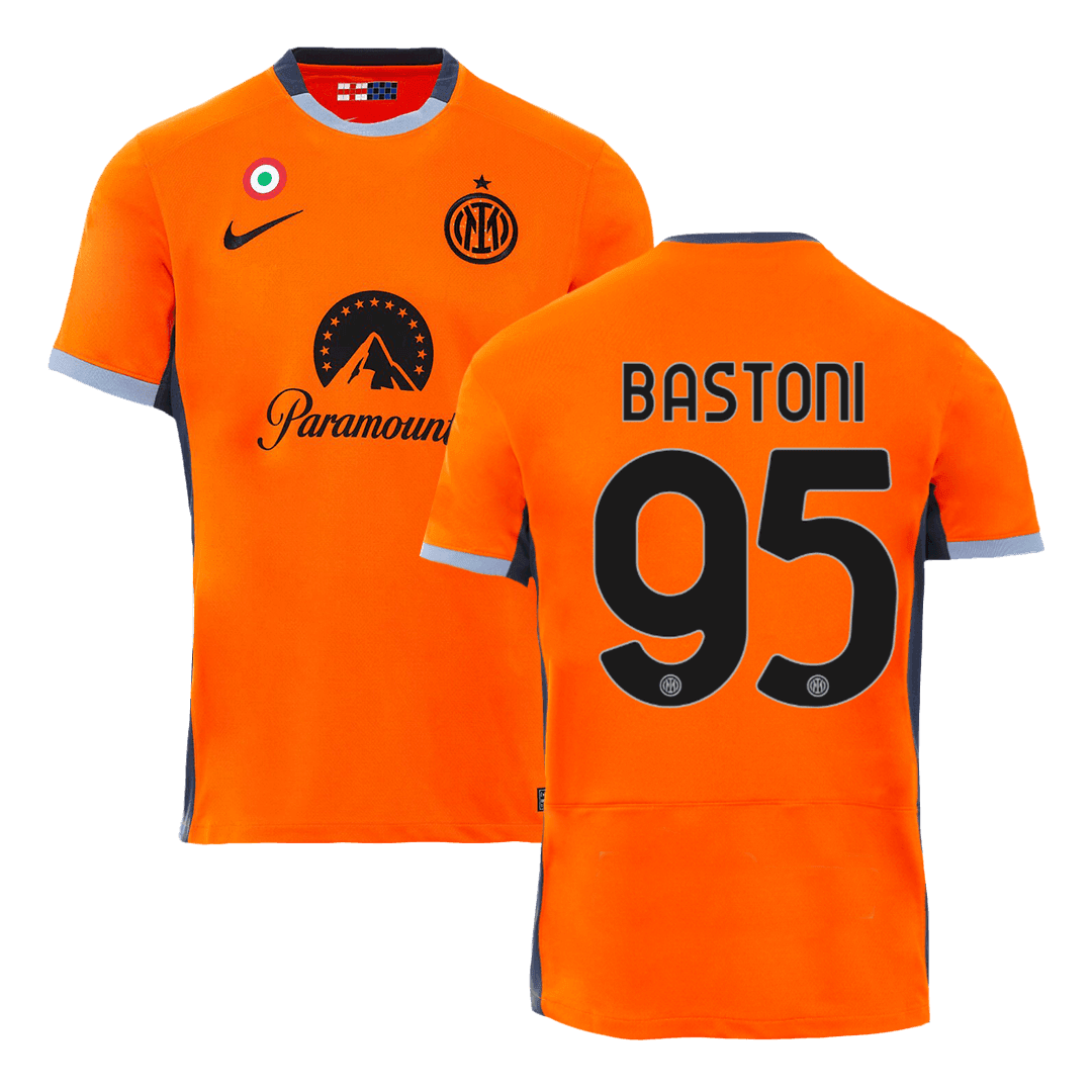 Alessandro Bastoni 95 Inter Milan 2023/24 Men Third Jersey – Orange