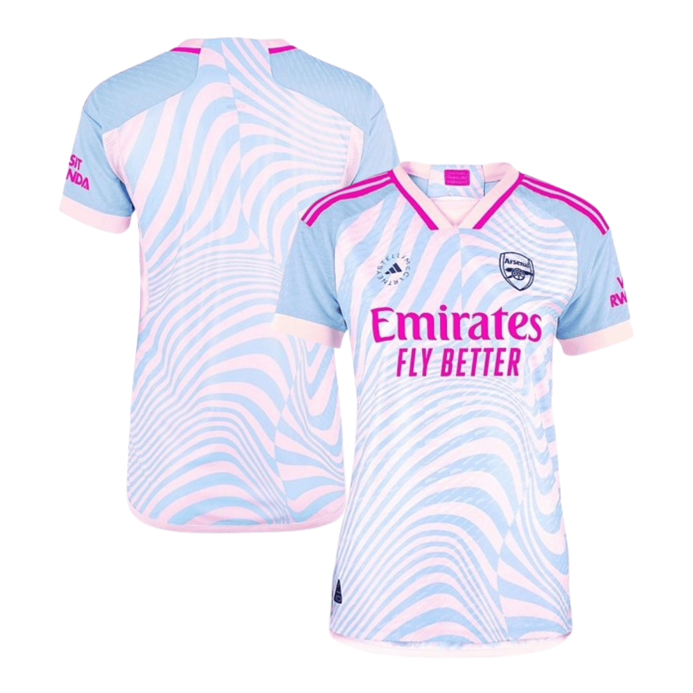 Arsenal x Stella McCartney 2023/24 Away Women Jersey – Light Blue