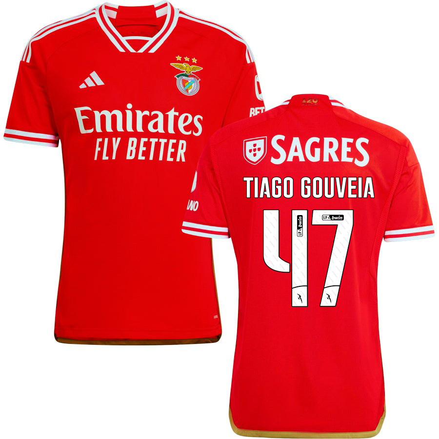 Tiago Gouveia 47 SL Benfica 2023-24 Home Men Jersey – Red