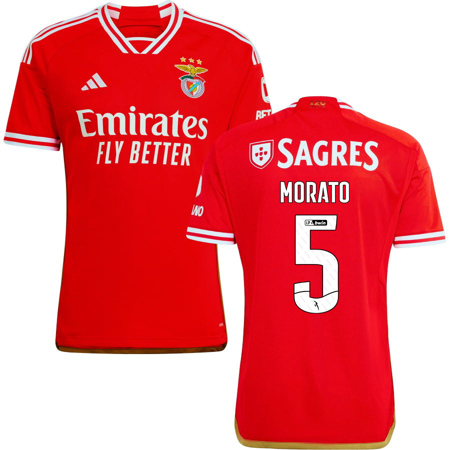 Morato 5 SL Benfica 2023-24 Home Men Jersey – Red