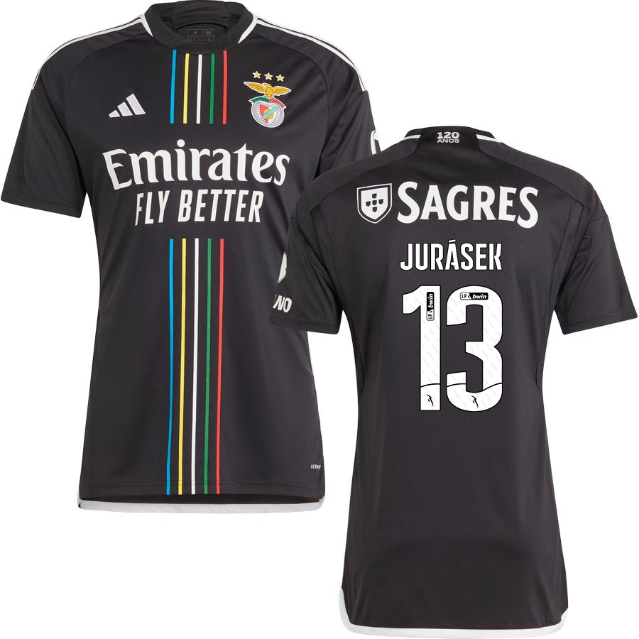 David Jursek 13 SL Benfica 2023-24 Away Men Jersey – Black