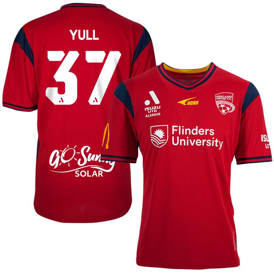 Jonny Yull 37 Adelaide United 2023-24 Home Men Jersey – Red