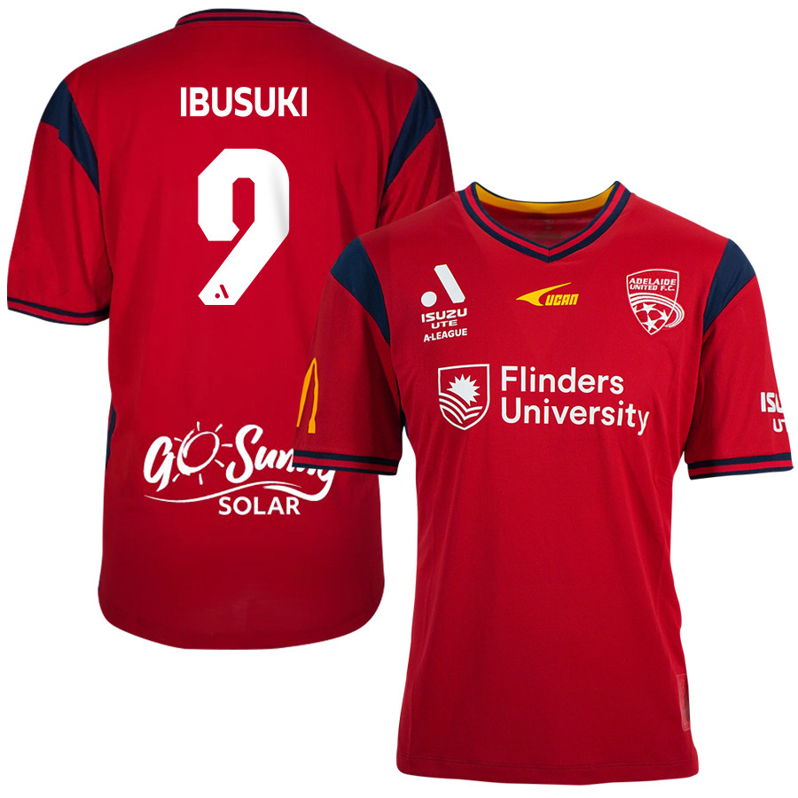 Hiroshi Ibusuki 9 Adelaide United 2023-24 Home Men Jersey – Red