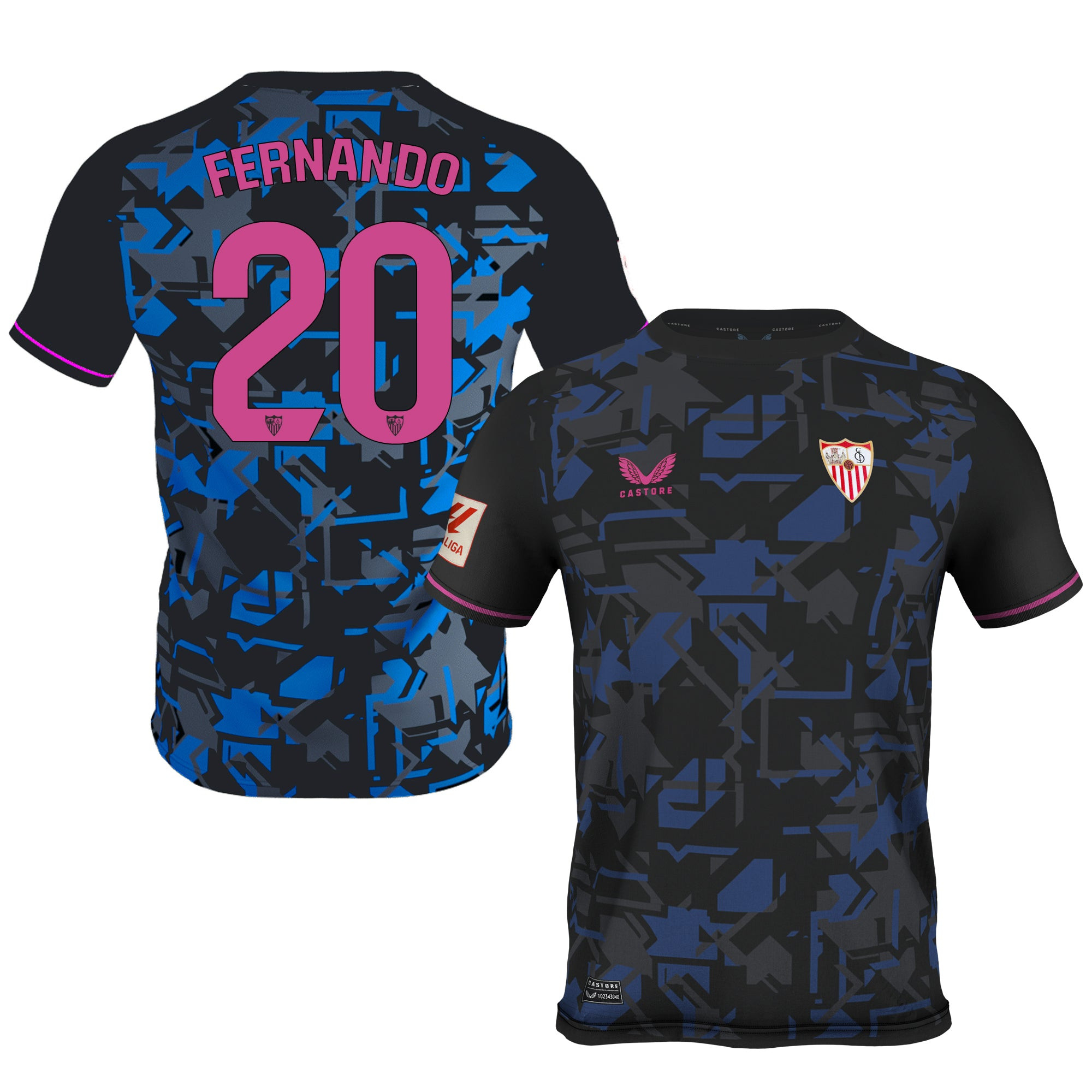 Fernando 20 Sevilla 2023-24 Third Men Jersey – Black