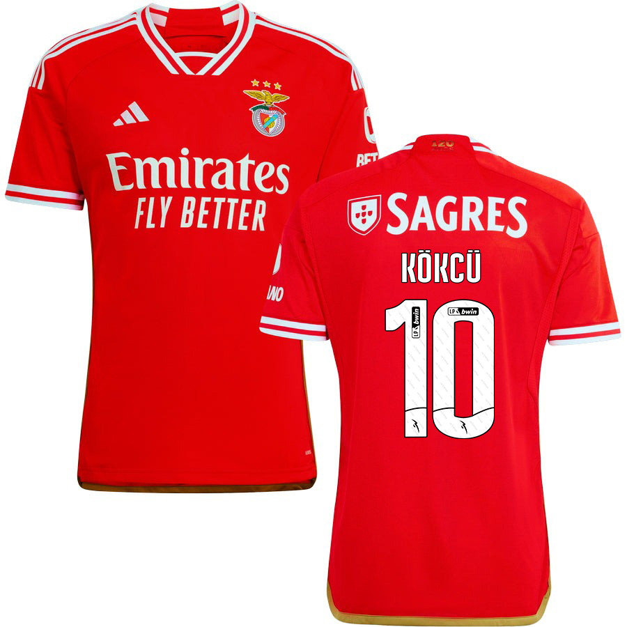 Orkun Kkc 10 SL Benfica 2023-24 Home Men Jersey – Red
