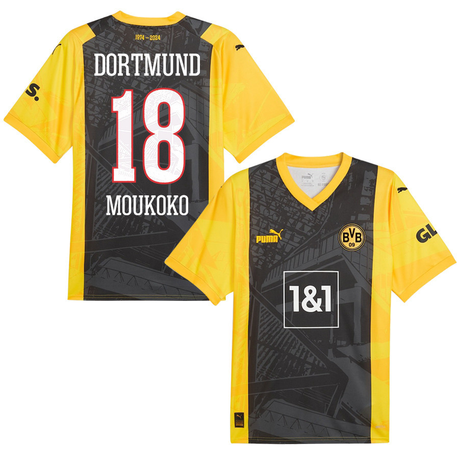 Youssoufa Moukoko 18 Borussia Dortmund 2024/25 Special Edition Jersey – Men Black