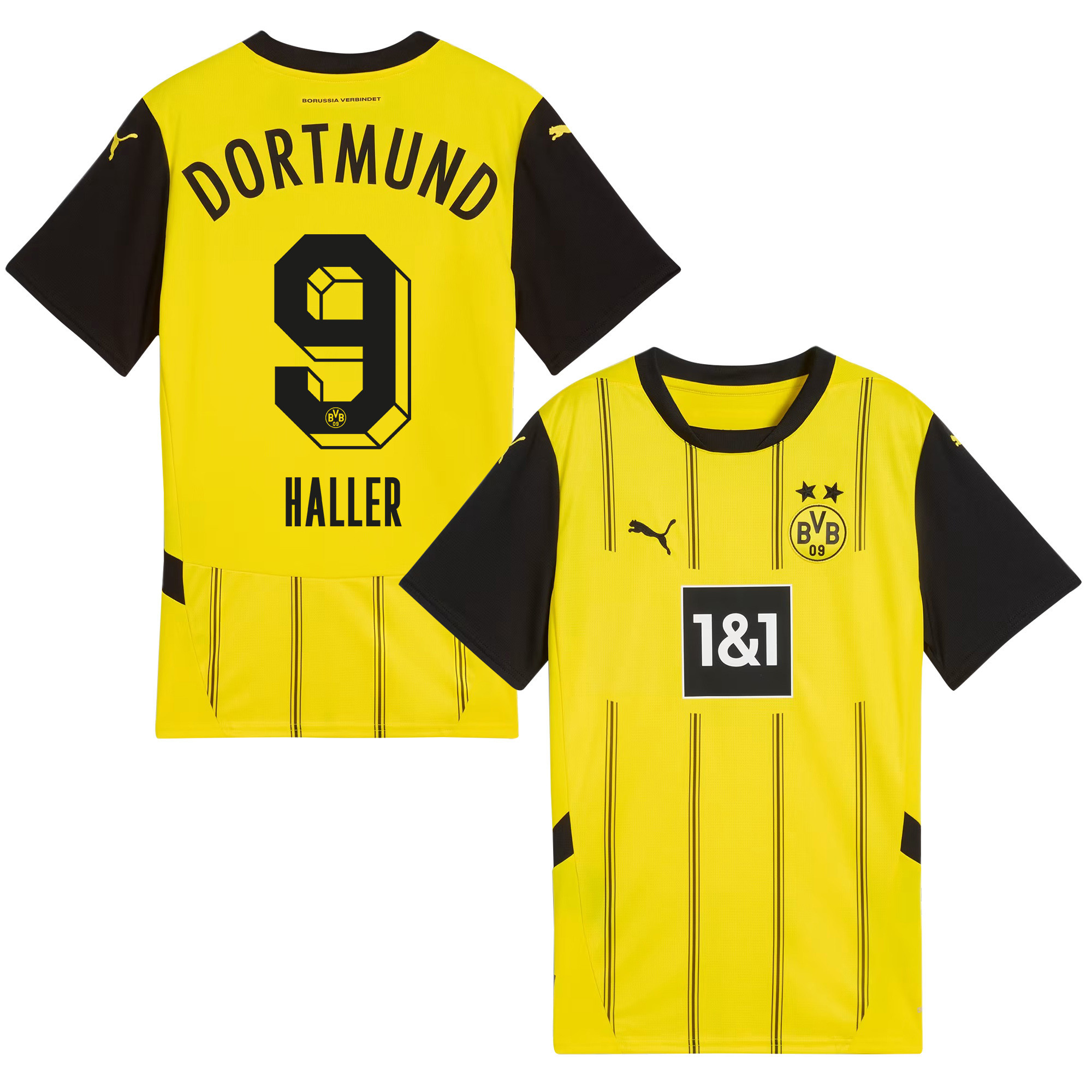 Sbastien Haller 9 Borussia Dortmund 2024/25 Home Jersey – Men Yellow