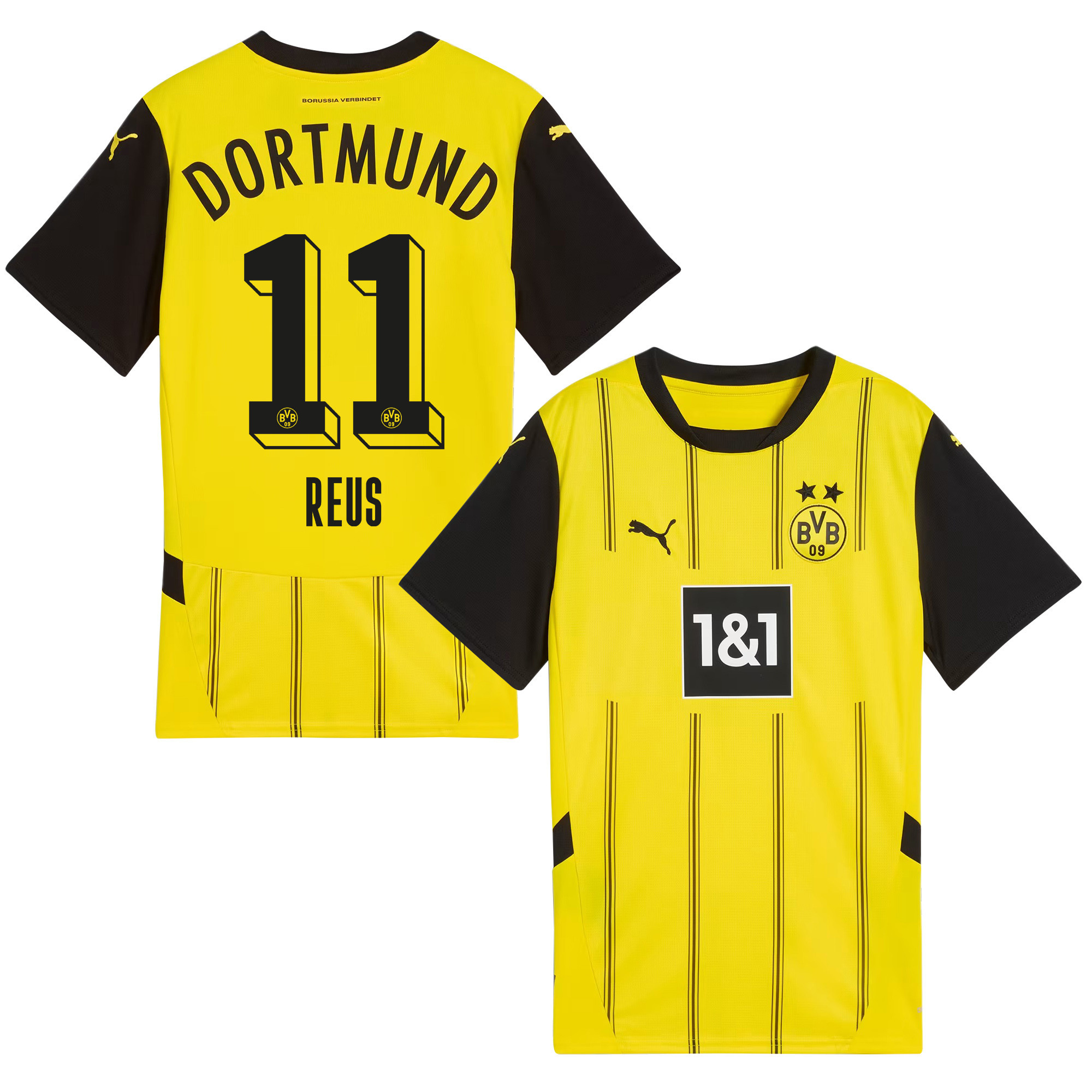 Marco Reus 11 Borussia Dortmund 2024/25 Home Jersey – Men Yellow