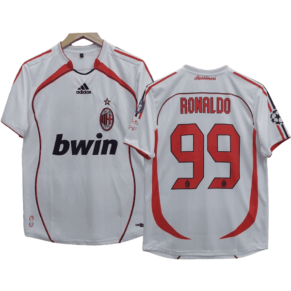 Cristiano Ronaldo AC Milan 2006-07 Away Men Jersey – White
