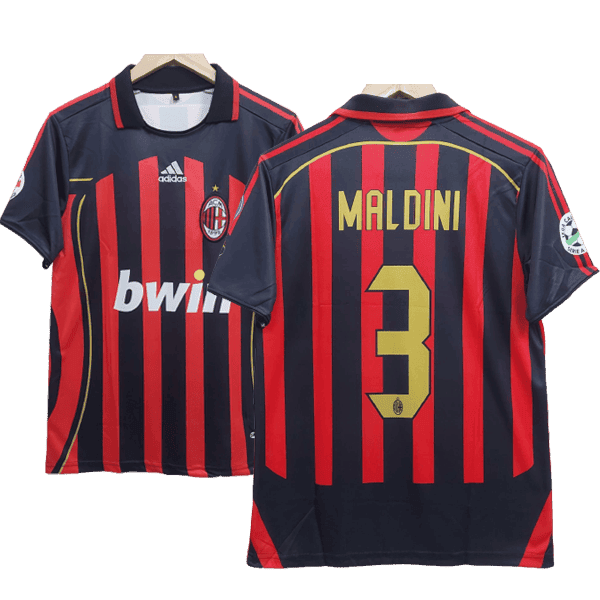 Paolo Maldini AC Milan 2006-07 Home Men Jersey – Red