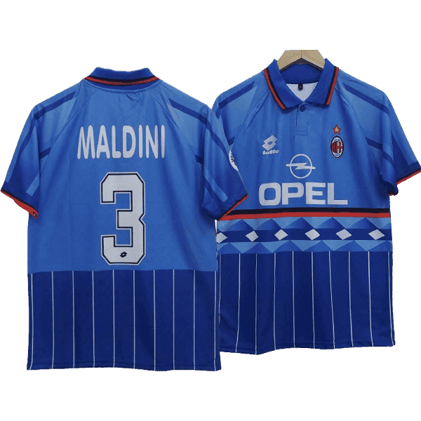 Paolo Maldini AC Milan 1996-97 Fourth Men Jersey – Blue