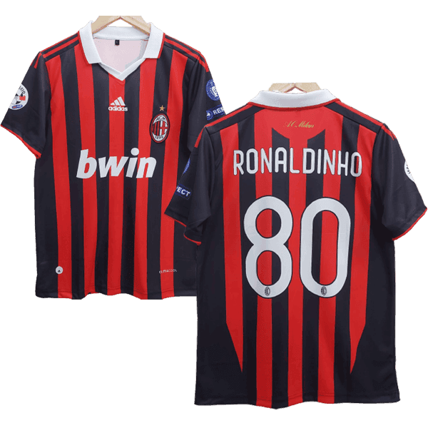 Ronaldinho Ac Milan 2009-10 Home Men Jersey – Red