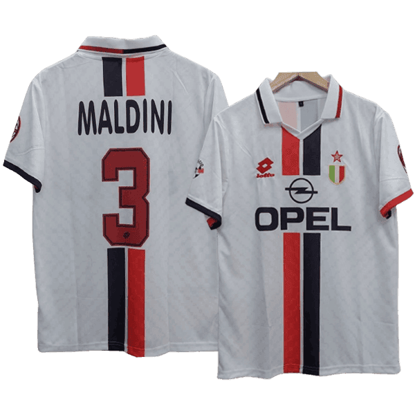 Paolo Maldini AC Milan 1996-97 Away Men Jersey – White