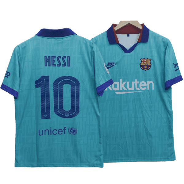 Lionel Messi Barcelona 2019-20 Third Men Jersey – Aqua