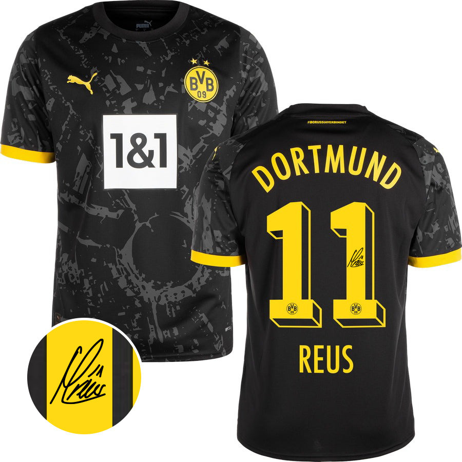 Marco Reus 11 Signed Borussia Dortmund 2023/24 YOUTH Away Jersey