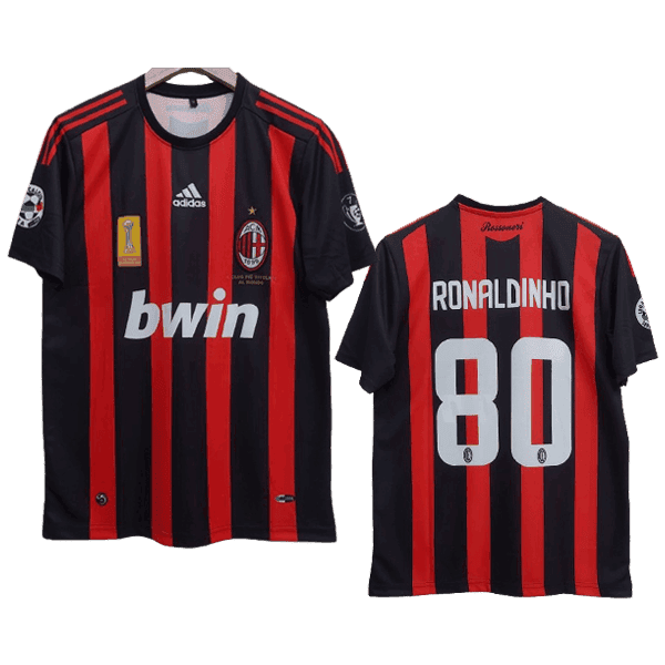 Ronaldinho Ac Milan 2008-09 Home Men Jersey – Red