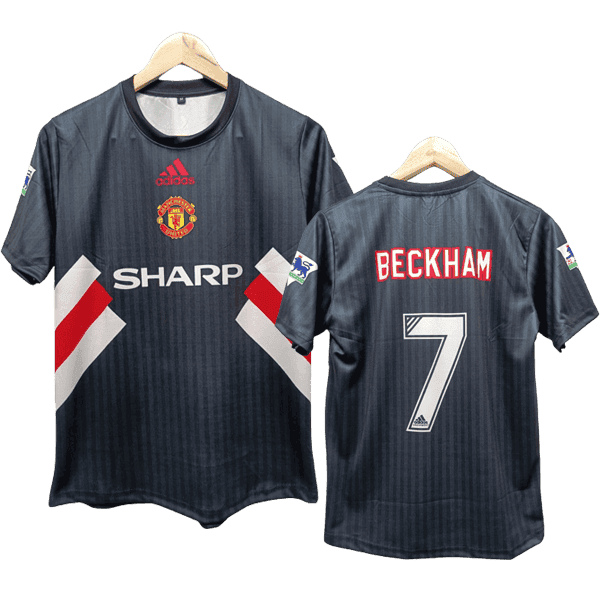David Beckham Manchester United Retro Men Jersey – Black