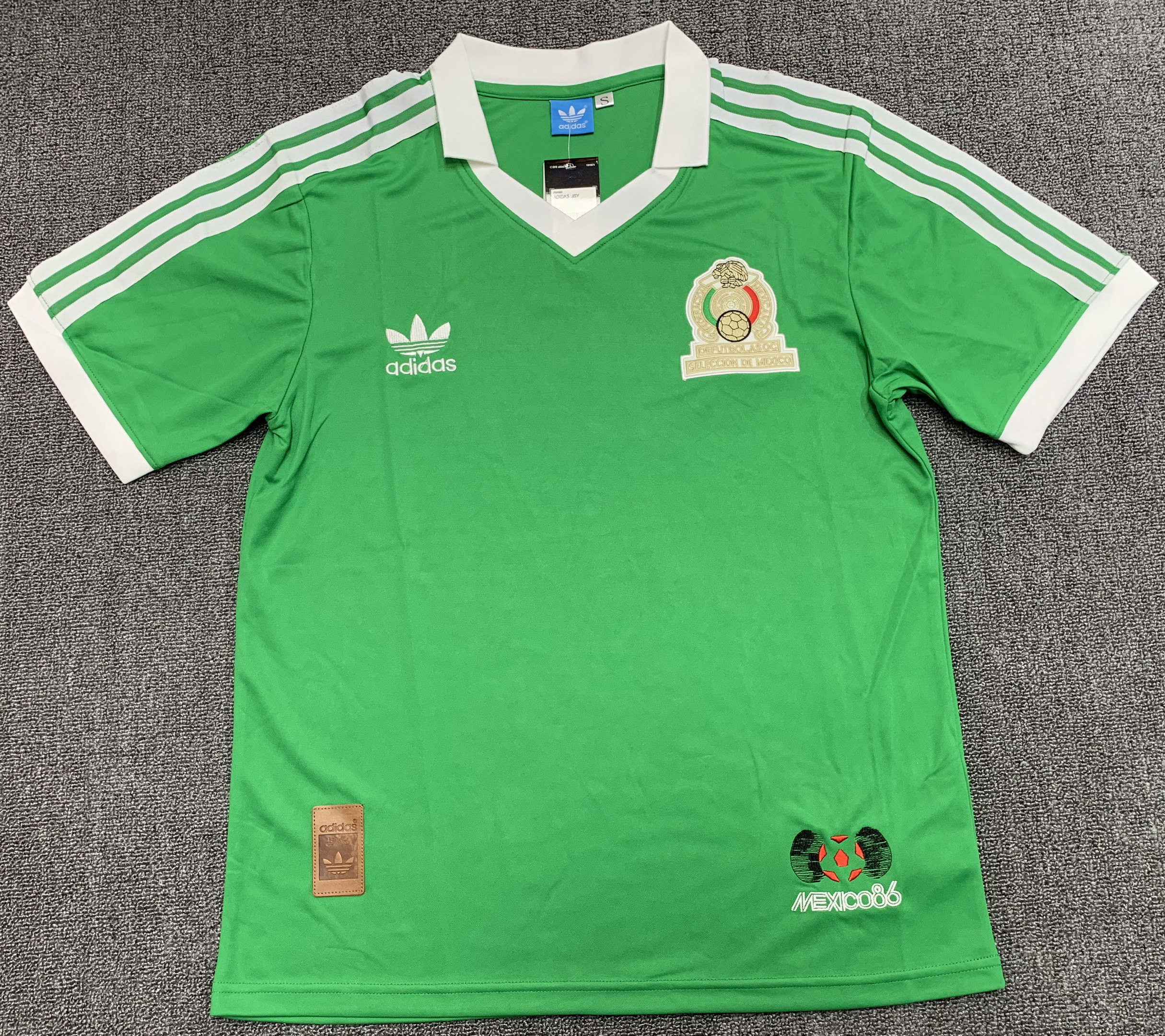 Mexico 1986 Home Retro Jersey – Men Green