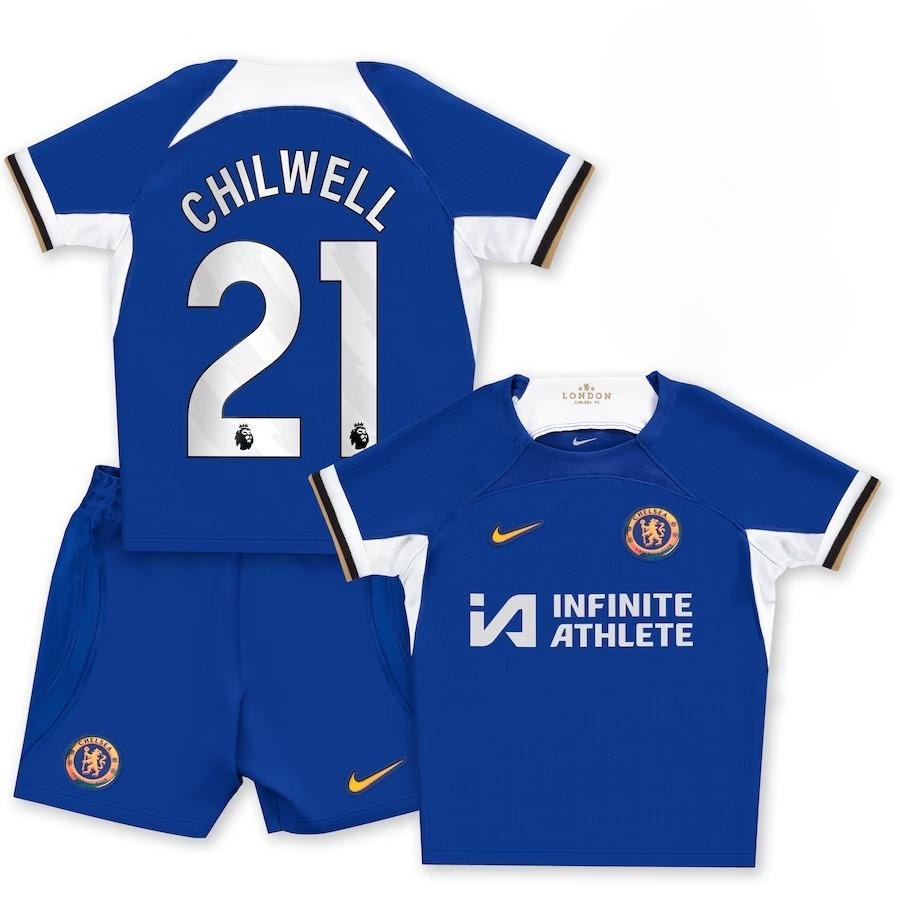 Ben Chilwell 21 Chelsea 2023-24 Home Stadium YOUTH Kit Jersey – Blue