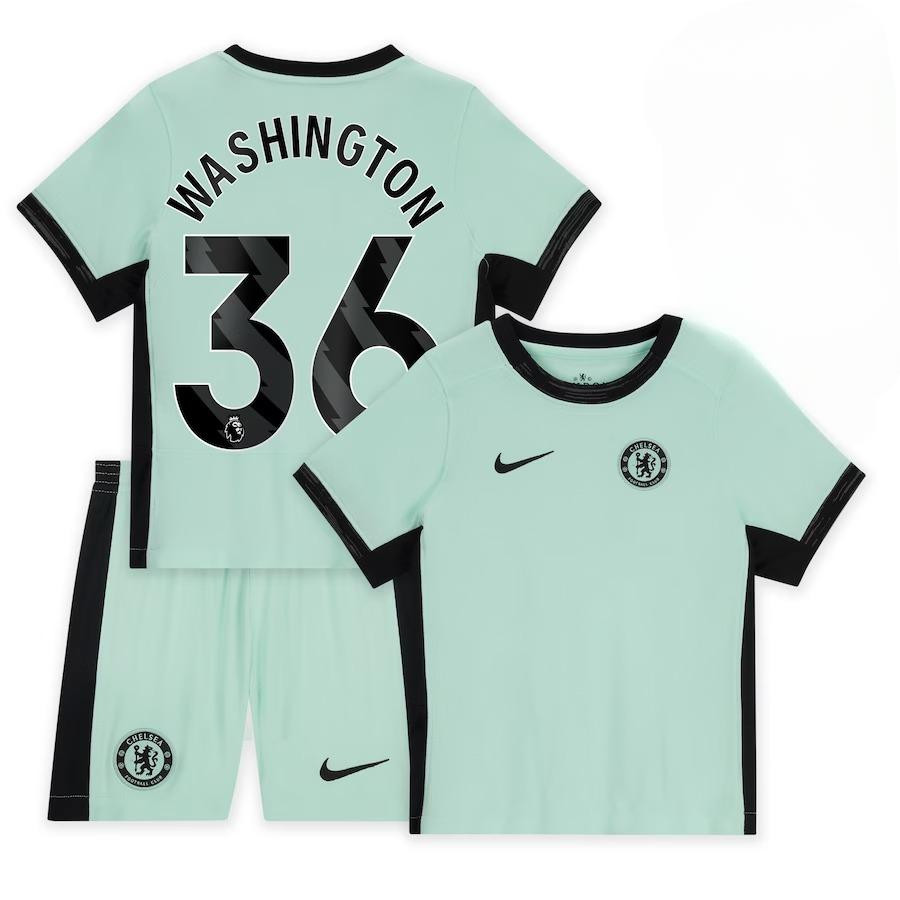 Deivid Washington 36 Chelsea 2023-24 Third Stadium YOUTH Kit Jersey – Mint