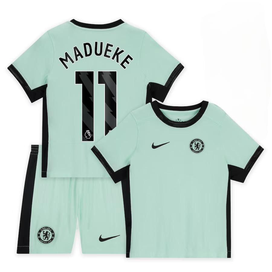 Noni Madueke 11 Chelsea 2023-24 Third Stadium YOUTH Kit Jersey – Mint
