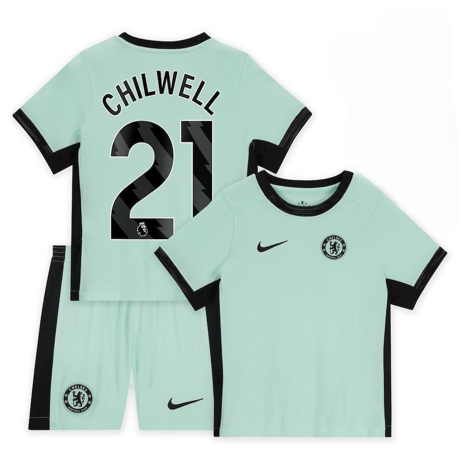 Ben Chilwell 21 Chelsea 2023-24 Third Stadium YOUTH Kit Jersey – Mint